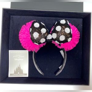 NEW RARE DISNEY PARKS Betsey Johnson Minnie Mouse Ear Headband • Limited Release